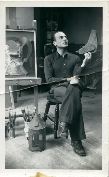 En el estudio de Victor Brauner 1938