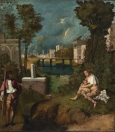 La Tempestad, Giorgione, 1508 (Galería de la Academia, Venecia, Dominio Público) La Tempestad, Giorgione, 1508 (Galería de la Academia, Venecia, Dominio Público)